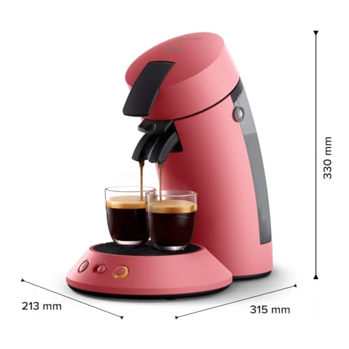 SENSEO Original Plus – Machine à café à dosettes Rouge Tendre (CSA210/35)