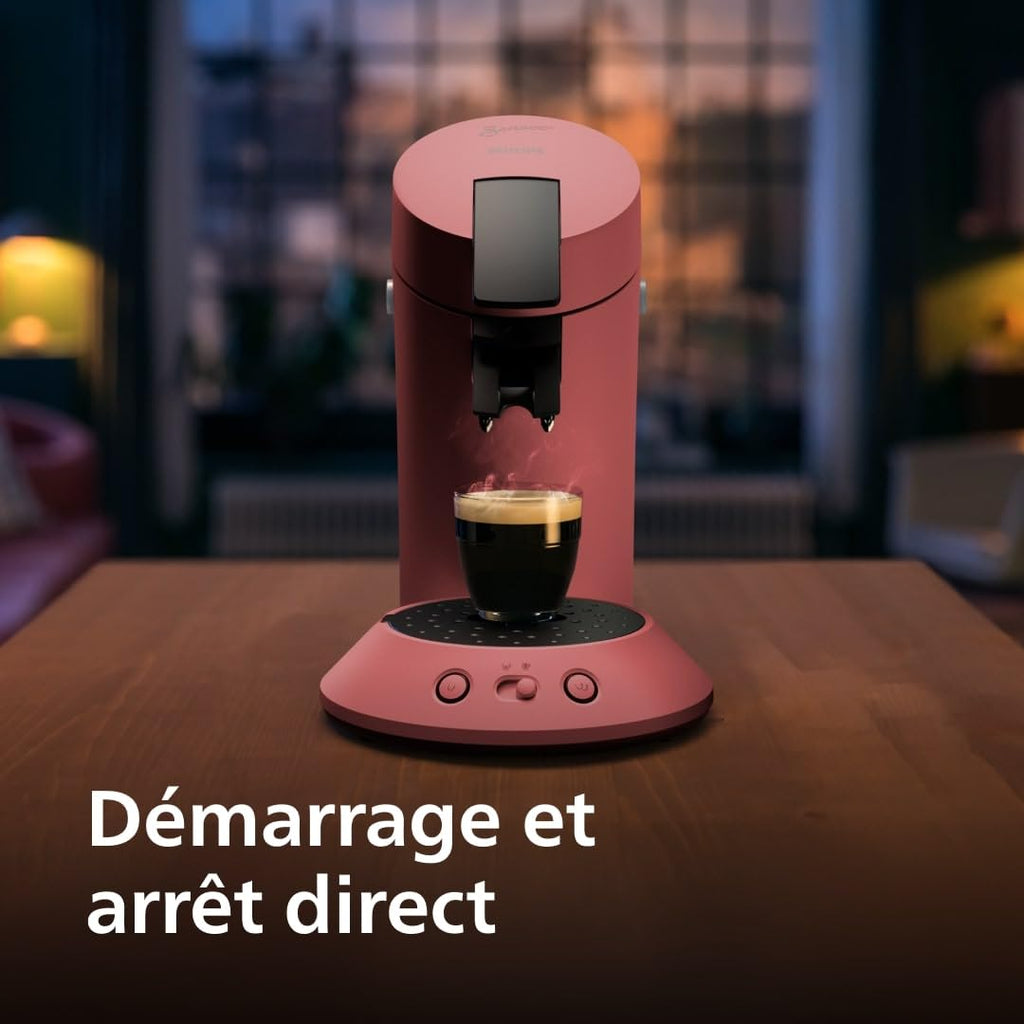 SENSEO Original Plus – Machine à café à dosettes Rouge Tendre (CSA210/35)