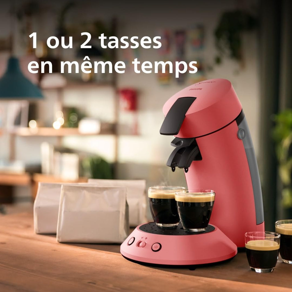 SENSEO Original Plus – Machine à café à dosettes Rouge Tendre (CSA210/35)