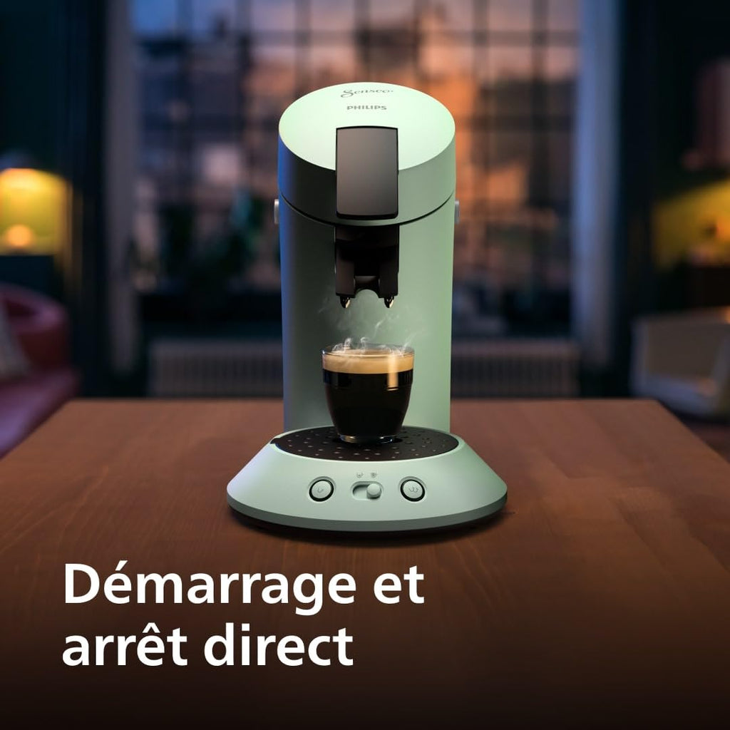 SENSEO Original Plus – Machine à café à dosettes Vert Désert (CSA210/80)