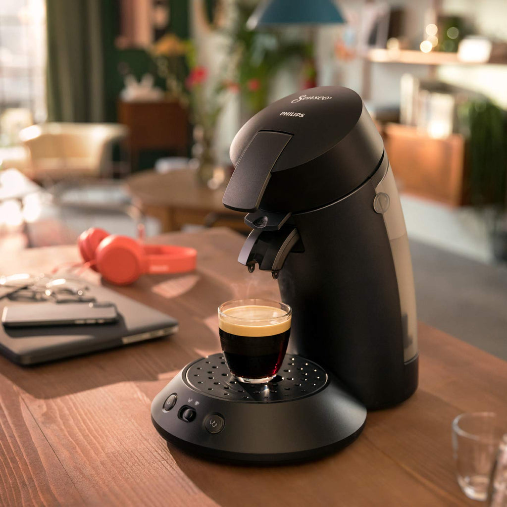SENSEO Original Plus – Cafetière à dosettes Noir Intense (CSA210/61)