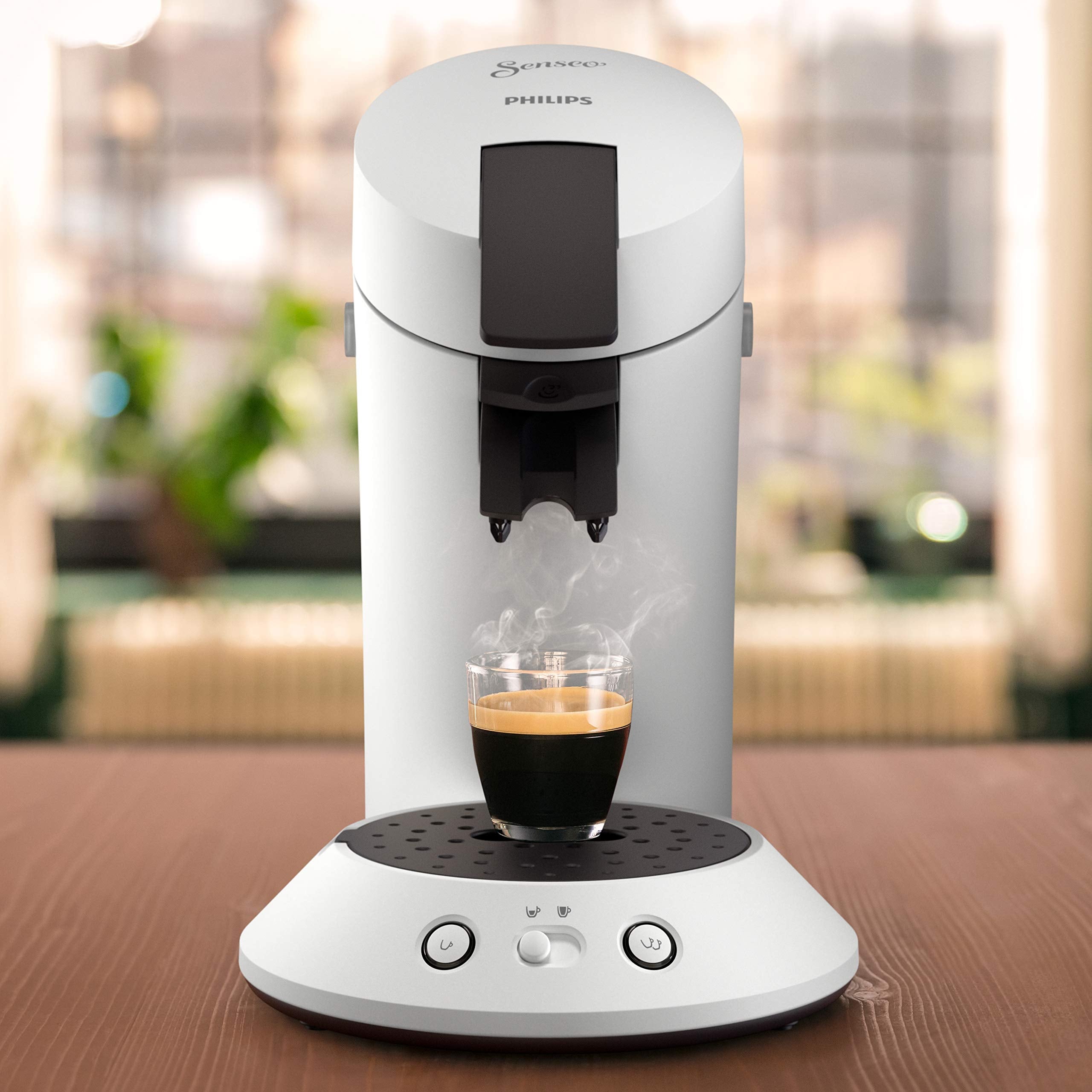 SENSEO Original Plus – Machine à café à dosettes Blanche (CSA210/11)