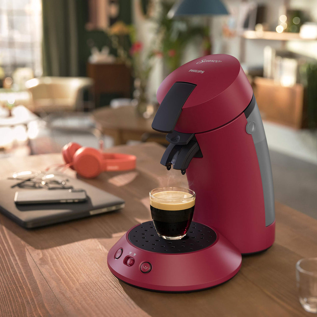 SENSEO Original Plus – Machine à café à dosettes Rouge (CSA210/91)